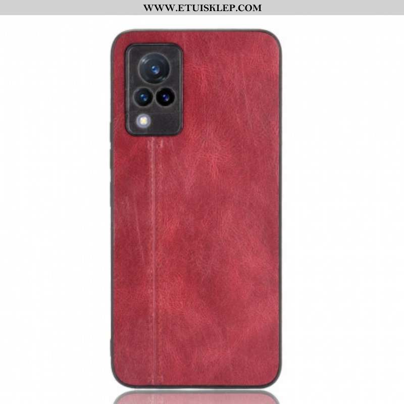 Etui do Vivo V21 5G Skórzany Efekt Couture